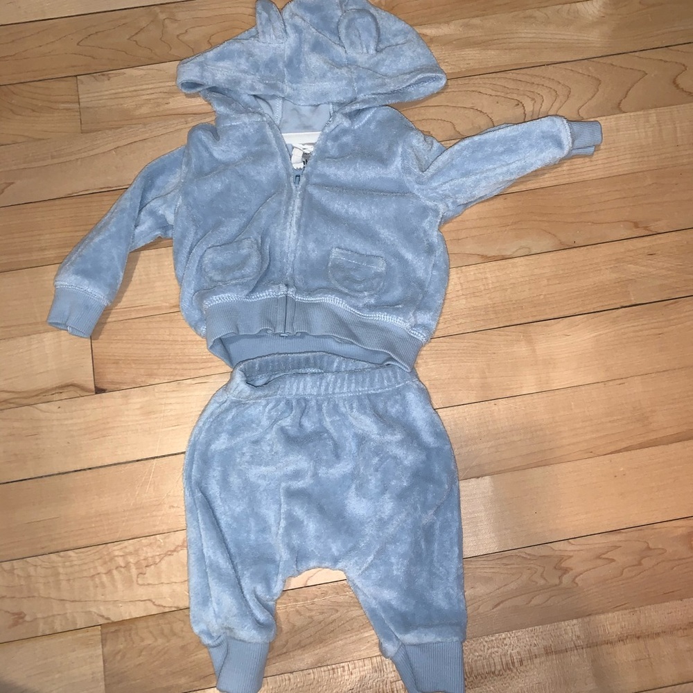 Carters Newborn fleece jumpsuit
